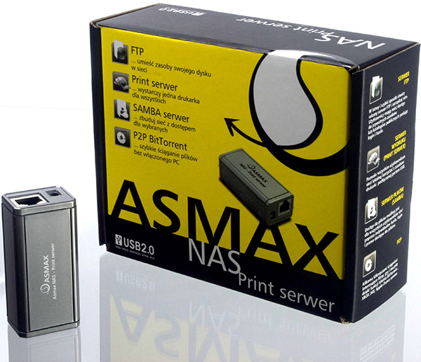 ASMAX NAS Print serwer 1