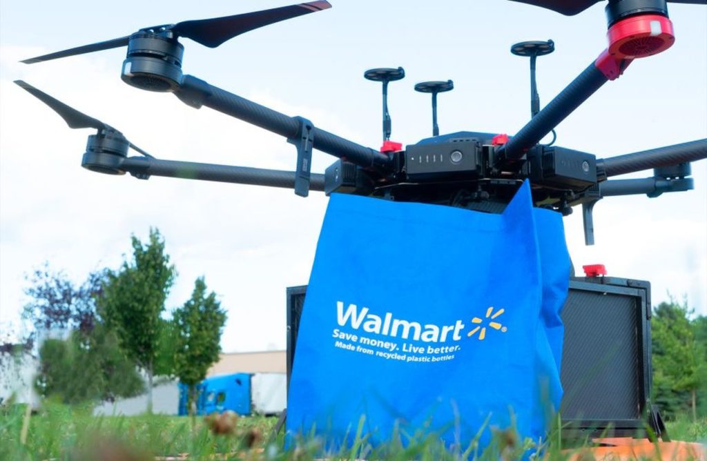 Walmart dron zakupy dostawa