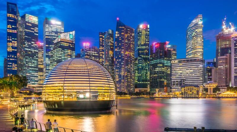 singapore first world apple store launches its new store marina bay sands glass dome shape building designed to 195606953