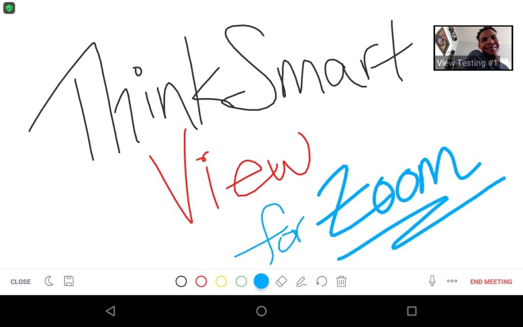 Lenovo ThinkSmart View for Zoom Zoom Rooms whiteboard