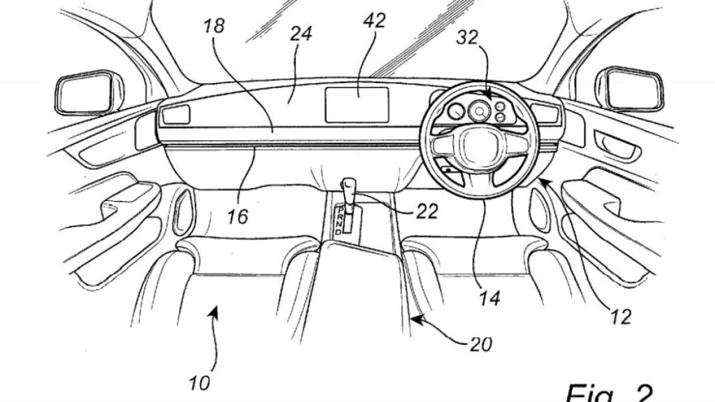 Patent Volvo - przesuwana kierownica 3