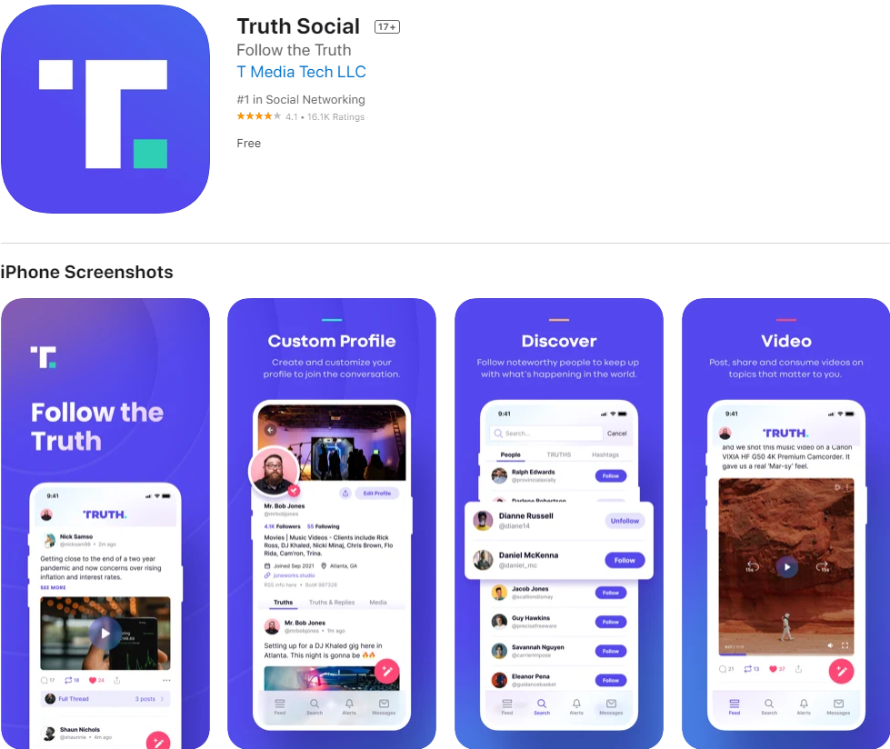 app-store-truth-social-donald-trump-pobierz