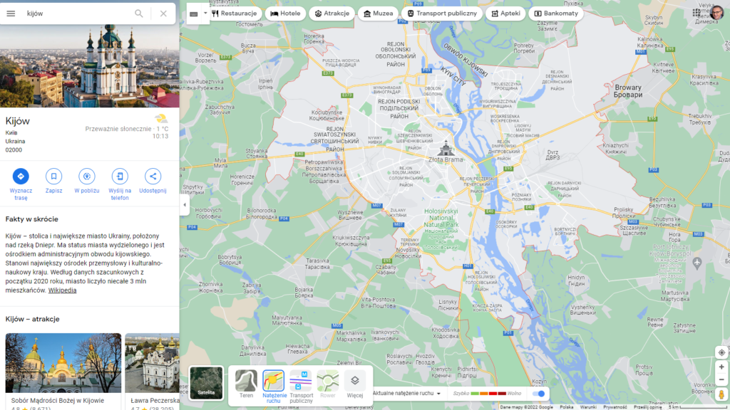 informacje-o-ruchu-drogowym-ukraina-mapy-google
