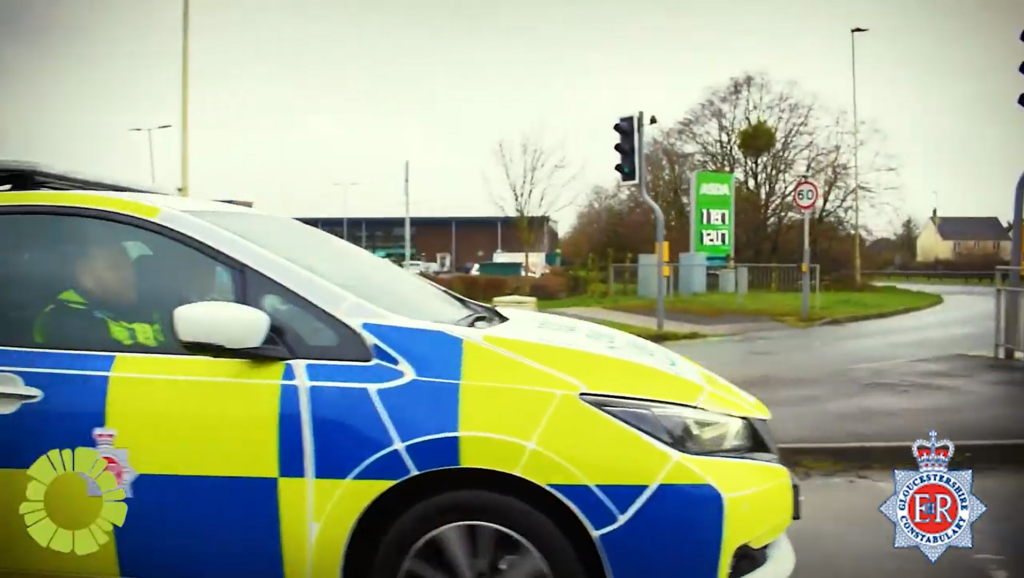 Gloucestershire samochody elektryczne policja 1