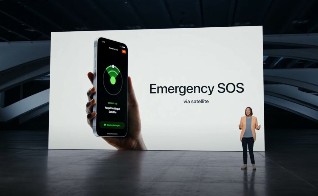Apple Emergency SOS via satellite