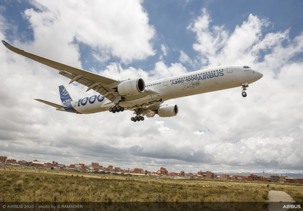 A350-1000 Airbus MSN059 altitude test - landing