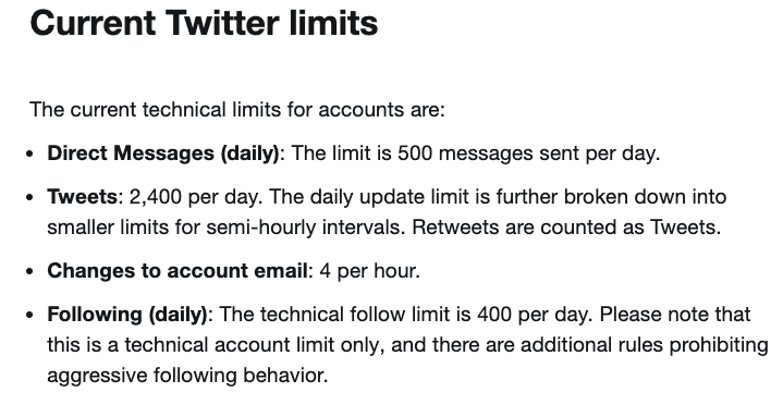 Twitter dzienny limit