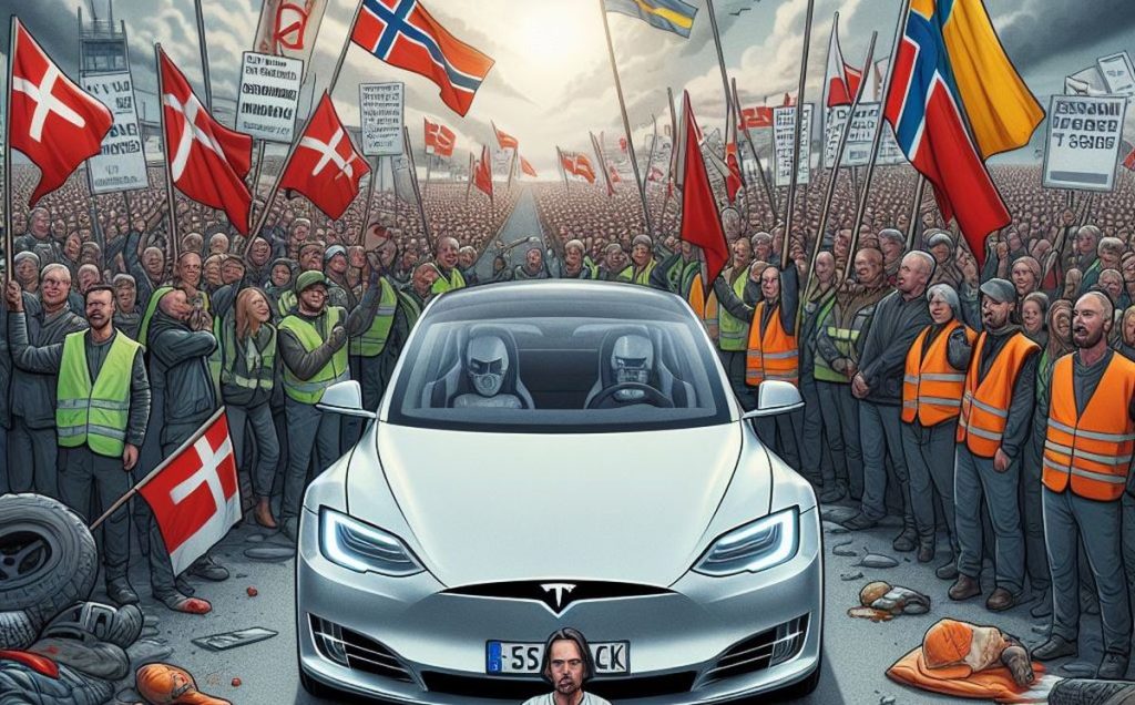 Tesla Szwecja strajk
