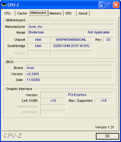 CPU-Z płyta