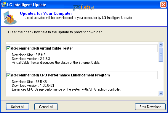 LG Intelligent Update